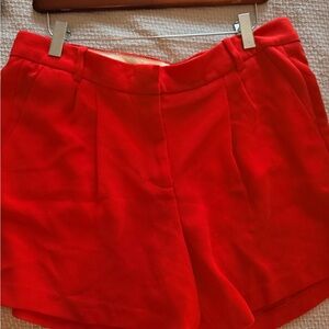 J. Crew High Waist Red Shorts